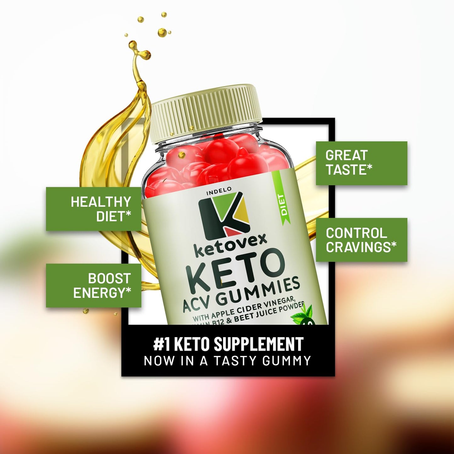 (3 Pack) Ketovex Keto BHB Gummies Advanced Formula, Ketovex BHB Weight Management ACV Gummies Reviews, Ketovex ACV Keto Vex BHB Gummy Gomitas Ketosis, Ketovex Gummies, B12 (180 Gummies) - dailyvitalstore