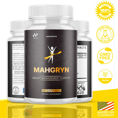 (3 Pack) Mahgryn Capsules, Official Mahgryn Pills with All Natural Ingredients, Advanced Overall Health and Wellness Vitamin Supplement Formula for Maximum Strength Multivitamin Support (180 Capsules) - dailyvitalstore