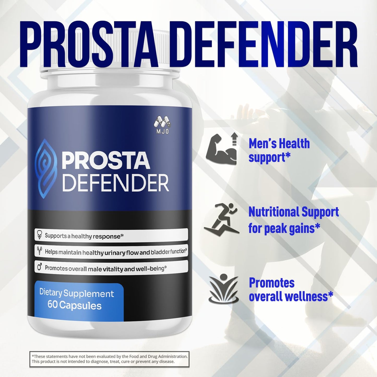 (3 Pack) Prosta Defender Capsules, Official Prostadefender Pills with All Natural Ingredients, Advanced Overall Health and Wellness Supplement, Natural Maximum Strength Vitamin Formula (180 Capsules) - dailyvitalstore