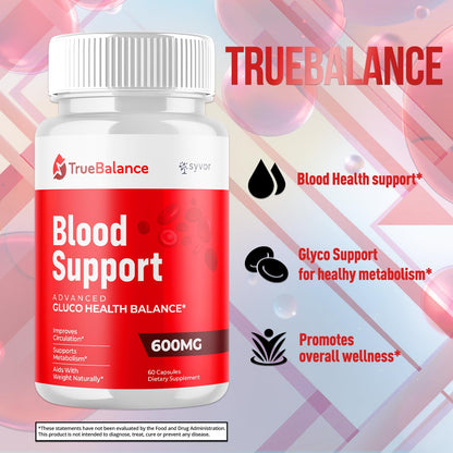 (3 Pack) True Balance Capsules, Official TrueBalance Glycogen Support Pills with All Natural Ingredients, Advanced Formula Support Supplement with Max Strength Vitamins for Women & Men (180 Capsules) - dailyvitalstore
