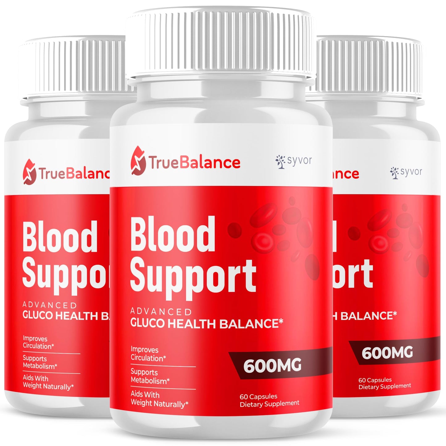 (3 Pack) True Balance Capsules, Official TrueBalance Glycogen Support Pills with All Natural Ingredients, Advanced Formula Support Supplement with Max Strength Vitamins for Women & Men (180 Capsules) - dailyvitalstore
