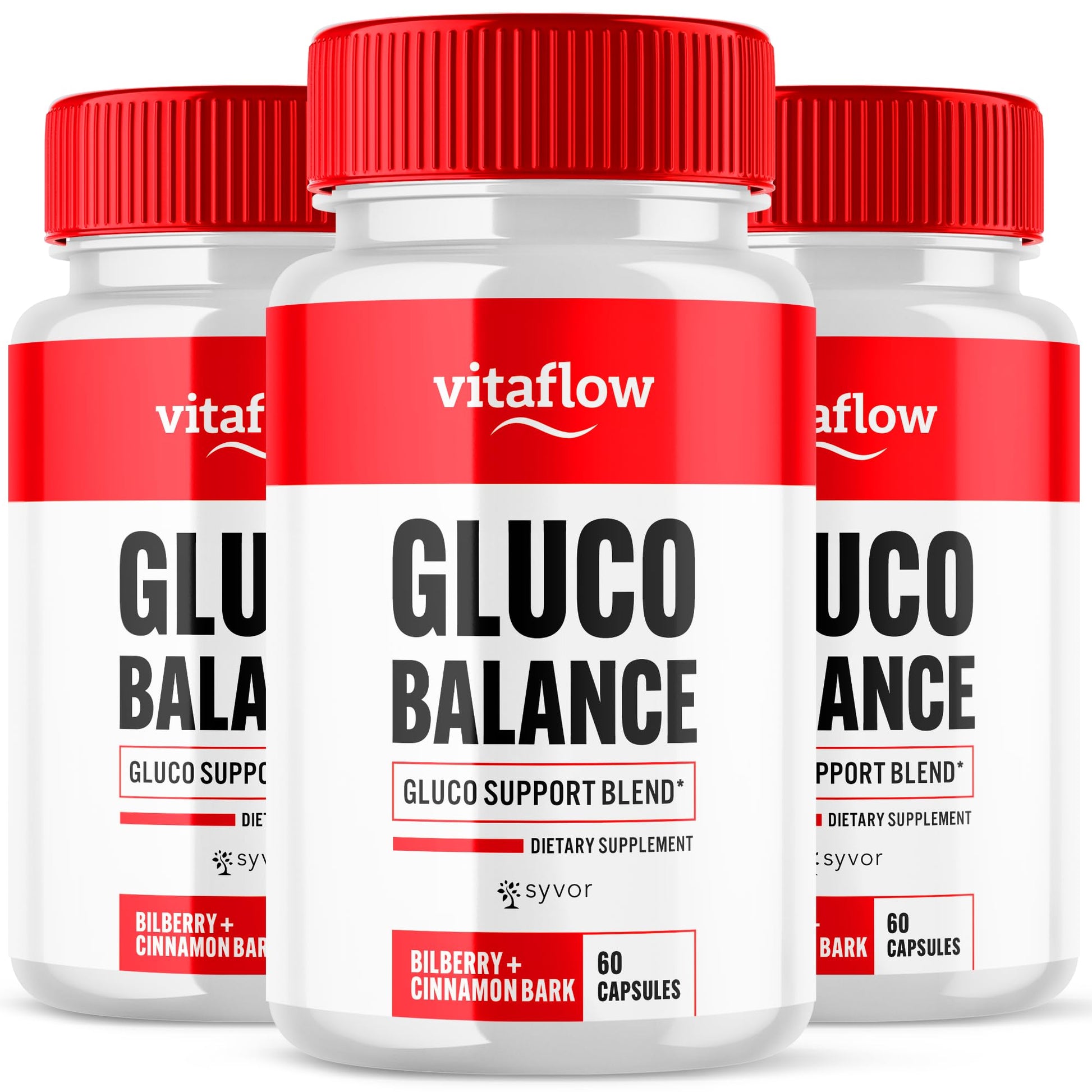 (3 Pack) Vitaflow Balance Support Supplement Capsules, Official VitaFlow Support Supplements Pills with All Natural Premium Ingredients, Vita Flow Advanced Glyco Balance for Men & Women (180 Capsules) - dailyvitalstore
