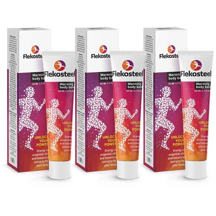 3 Tubes HENDEL GARDEN Flekosteel Warming Body Balm 5.1 fl oz/150 ml - dailyvitalstore