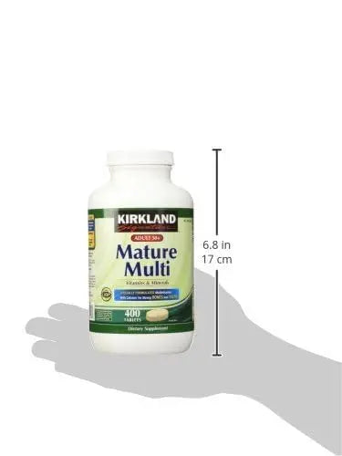 Kirkland Signature Adult 50+ Multi Vitamins & Minerals, 400 Tablets (2 Pack) KIRKLAND