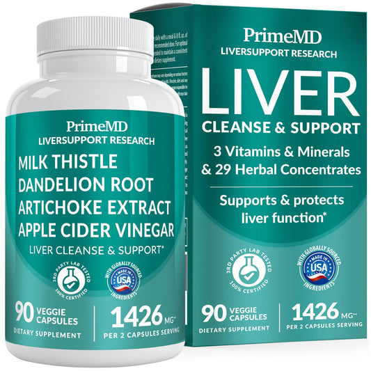 32-in-1 Liver Support with Milk Thistle Supplement – Liver Detox with Silymarin, Artichoke Extract & Beetroot Powder – Comprehensive Wellness Formula for Liver Cleanse - dailyvitalstore