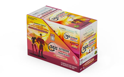 360 Extreme Energy, Memory & Focus (1 Display 20 Sachets (4 Capsules ea) - dailyvitalstore