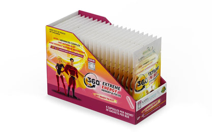 360 Extreme Energy, Memory & Focus (1 Display 20 Sachets (4 Capsules ea) - dailyvitalstore