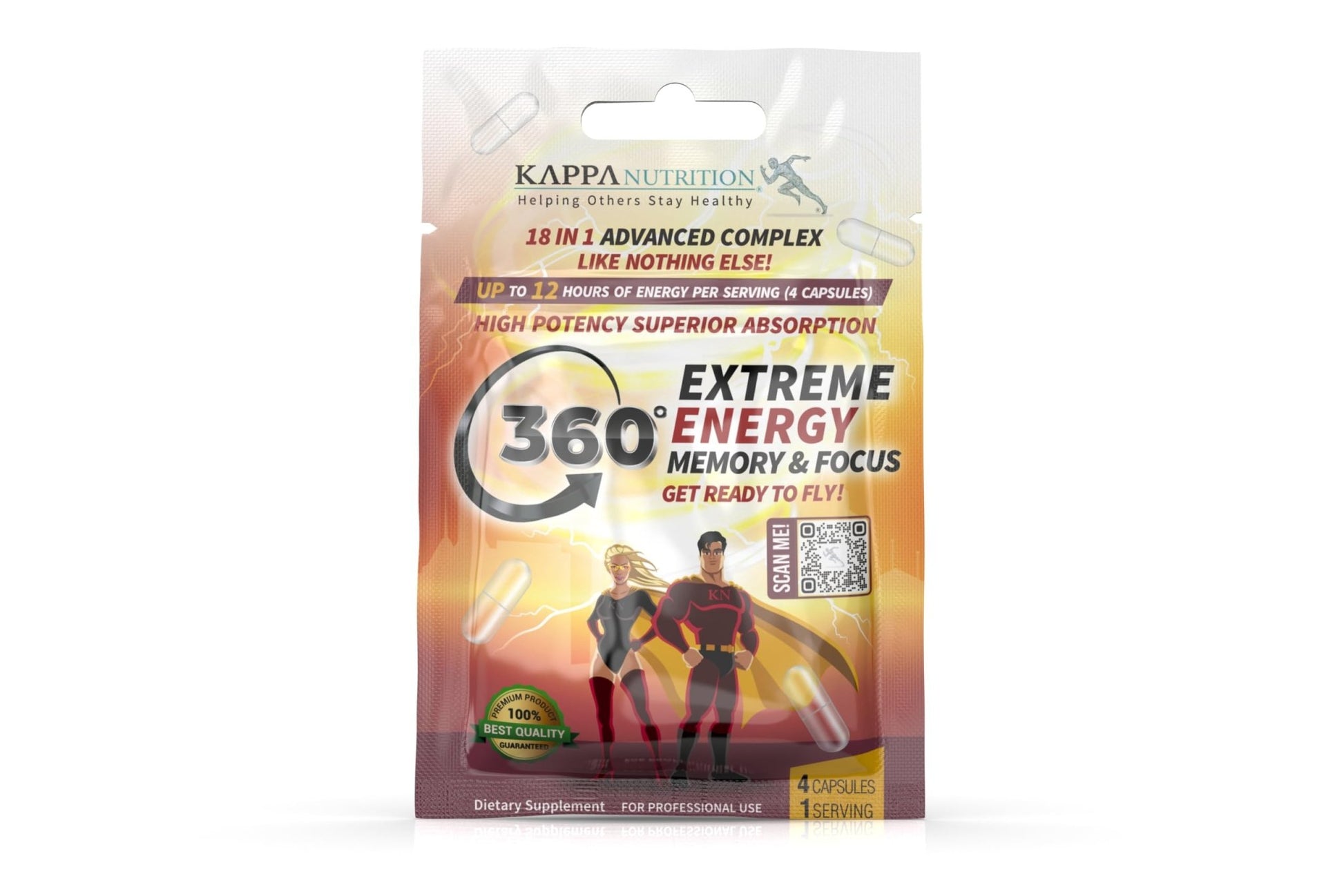 360 Extreme Energy, Memory & Focus (1 Display 20 Sachets (4 Capsules ea) - dailyvitalstore