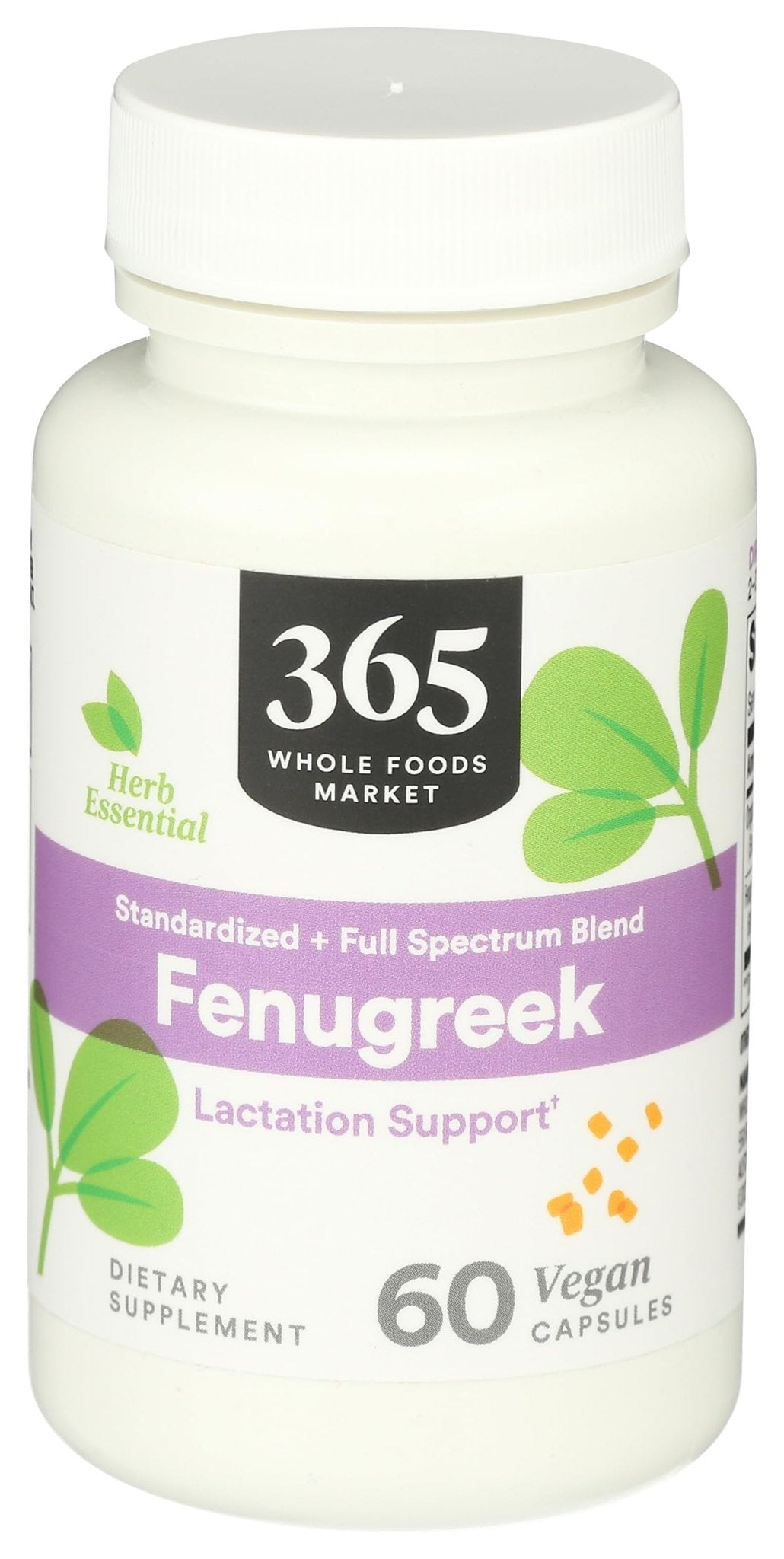 365 by Whole Foods Market, Fenugreek Standardized + Full Spectrum Blend, Lactation Support, Vegan Capsules, 60 Count - dailyvitalstore