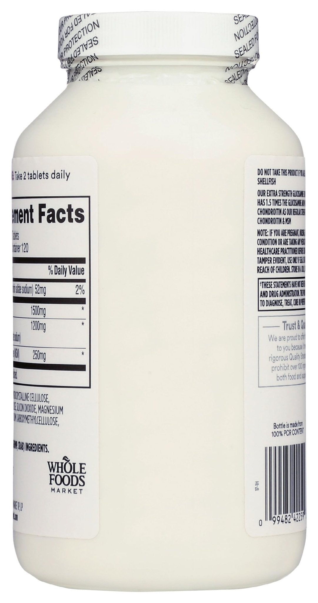 365 by Whole Foods Market, Glucosamine Chondroitin X Strength MSM, 240 Tablets - dailyvitalstore