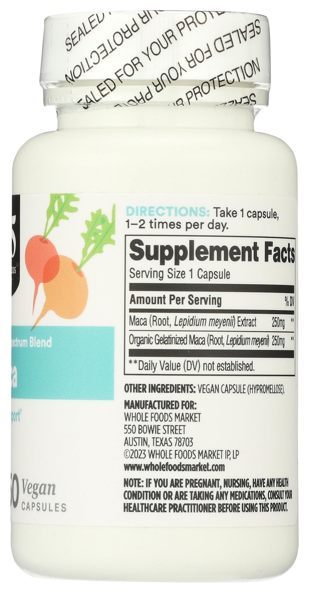 365 by Whole Foods Market, Maca Standardized + Full Spectrum Blend, Libido Support, Vegan Capsules, 60 Count - dailyvitalstore