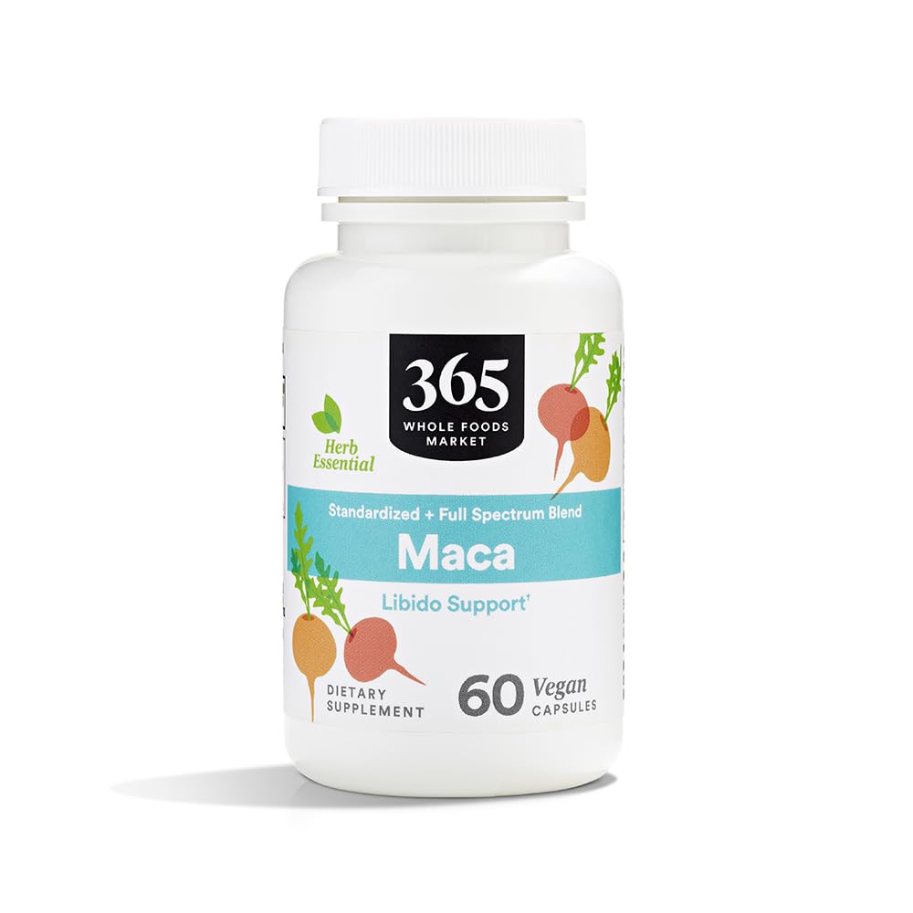 365 by Whole Foods Market, Maca Standardized + Full Spectrum Blend, Libido Support, Vegan Capsules, 60 Count - dailyvitalstore