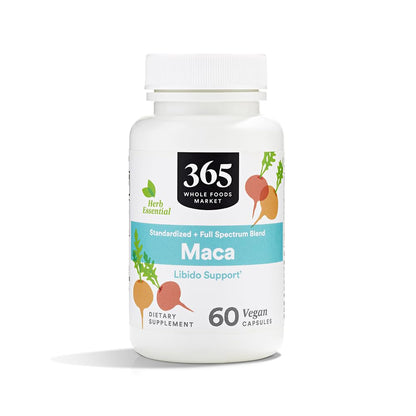 365 by Whole Foods Market, Maca Standardized + Full Spectrum Blend, Libido Support, Vegan Capsules, 60 Count - dailyvitalstore