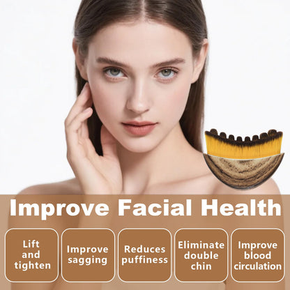 3PCS Lymphatic Contour Face Brush, Lymphatic Brush, Lymphatic Drainage Massager for Face, Chin & Jawline Sculpting,Ergonomically Designed to Fit The Skin Precisely - dailyvitalstore