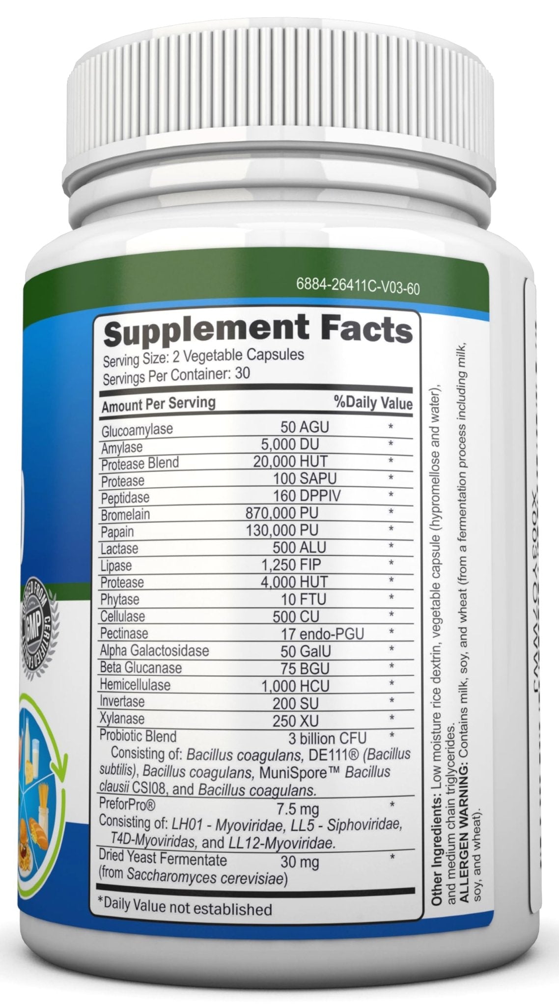 4-in-1 Probiotics, Prebiotics & Postbiotics with 18 Digestive Enzymes for Women & Men - Complete Gut & Digestive Support Supplement - dailyvitalstore
