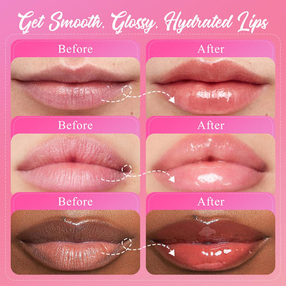4 Pack Lip Mask Set, Hydrating Lip Mask Overnight - Berry, Grape, Mint, Vanilla Flavors, Lip Sleeping Mask Nourish Lip Balm with Vitamin C & Shea Butter | Dry Lips Care Gift - dailyvitalstore