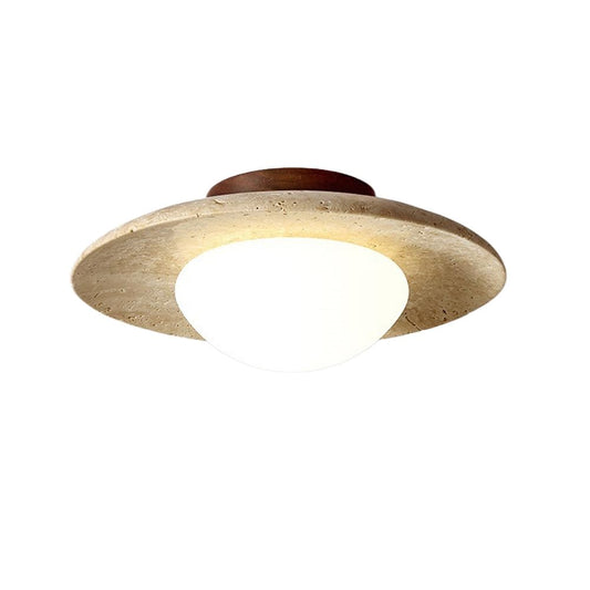 Mid Century Decoration Modern Semi Flush Mount Ceiling Light White Glass Light Fixture Nordic Natural Stone Marble Vintage Farmhouse Hallway Ceiling Light for Kitchen Balcony Bathroom CADPCAGBuy Supplements Australia