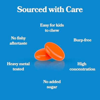 DAIKEN Bundle: Kids Fish Oil Omega-3 Gummies 300mg DHA/EPA w/Vitamin D3, Norwegian Sourced & Lutein Zeaxanthin Supplement, Plant-Based Formula w/Astaxanthin, Maqui Berry & Bilberry, 30ct + 30 Softgel