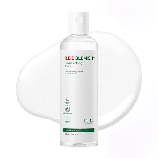 Dr. G R.E.D. Blemish Clear Soothing Toner - Korean Soothing Toner for Glowing Skin - Soothes Irritation Clear Skin - Mild Exfoliant