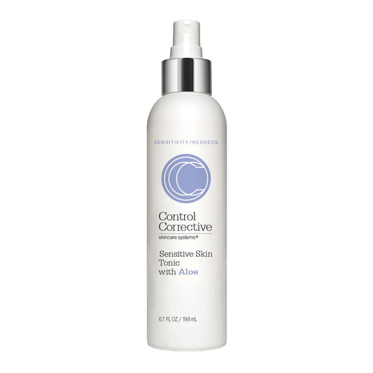 Control CORRECTIVESensitive Skin Tonic with Aloe, 6.7 Fl Oz - Calms Overstimulated Or Reddened Skin Types, Soothing & Sedating with Aloe Vera & Chamomile Extracts