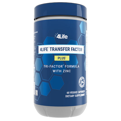 4Life Transfer Factor Plus - Support with Zinc, Super Mushroom Blend (Maitake, Shiitake, Agaricus), and Colostrum & Egg Yolk Extracts - 60 Capsules - dailyvitalstore