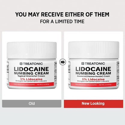 5% Lidocaine Topical Numbing Cream: Maximum Strength Topical Anesthetic Numb Cream for Pain Relief, Itching, Burning, Soreness, Hemorrhoid - Fast Acting & Long Lasting Numbing Formulation - 2.1 oz - dailyvitalstore