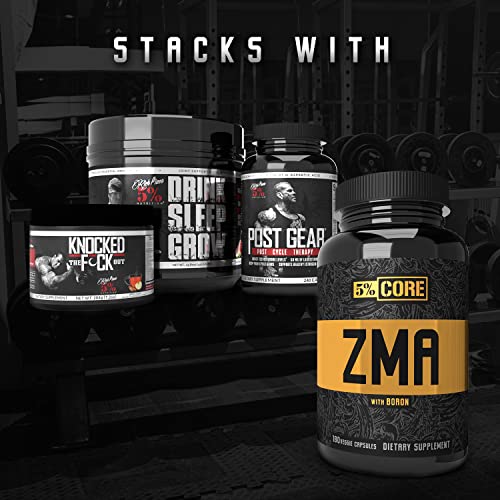 5% Nutrition Core ZMA (with Boron) | Promotes Recovery by Restoring Levels of Zinc, Magnesium & Vitamin B-6 (90 Capsules) - dailyvitalstore