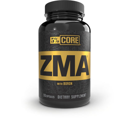 5% Nutrition Core ZMA (with Boron) | Promotes Recovery by Restoring Levels of Zinc, Magnesium & Vitamin B-6 (90 Capsules) - dailyvitalstore