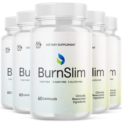 (5 Pack) Burn Slim Capsules, Official Burnslim Pills with All Natural Ingredients, Advanced Burn Slim Health and Wellness Supplement Supporting Active Lifestyle for Women and Men (300 Capsules) - dailyvitalstore