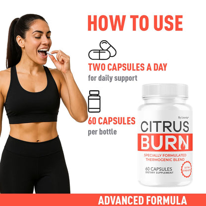 (5 Pack) Citrus Burn Capsules - Official CitrusBurn Pills Supplement Support All Natural Ingredients Advanced Formula Premium Multivitamin for Overall Health & Wellness, 300 Capsules for 5 Months - dailyvitalstore