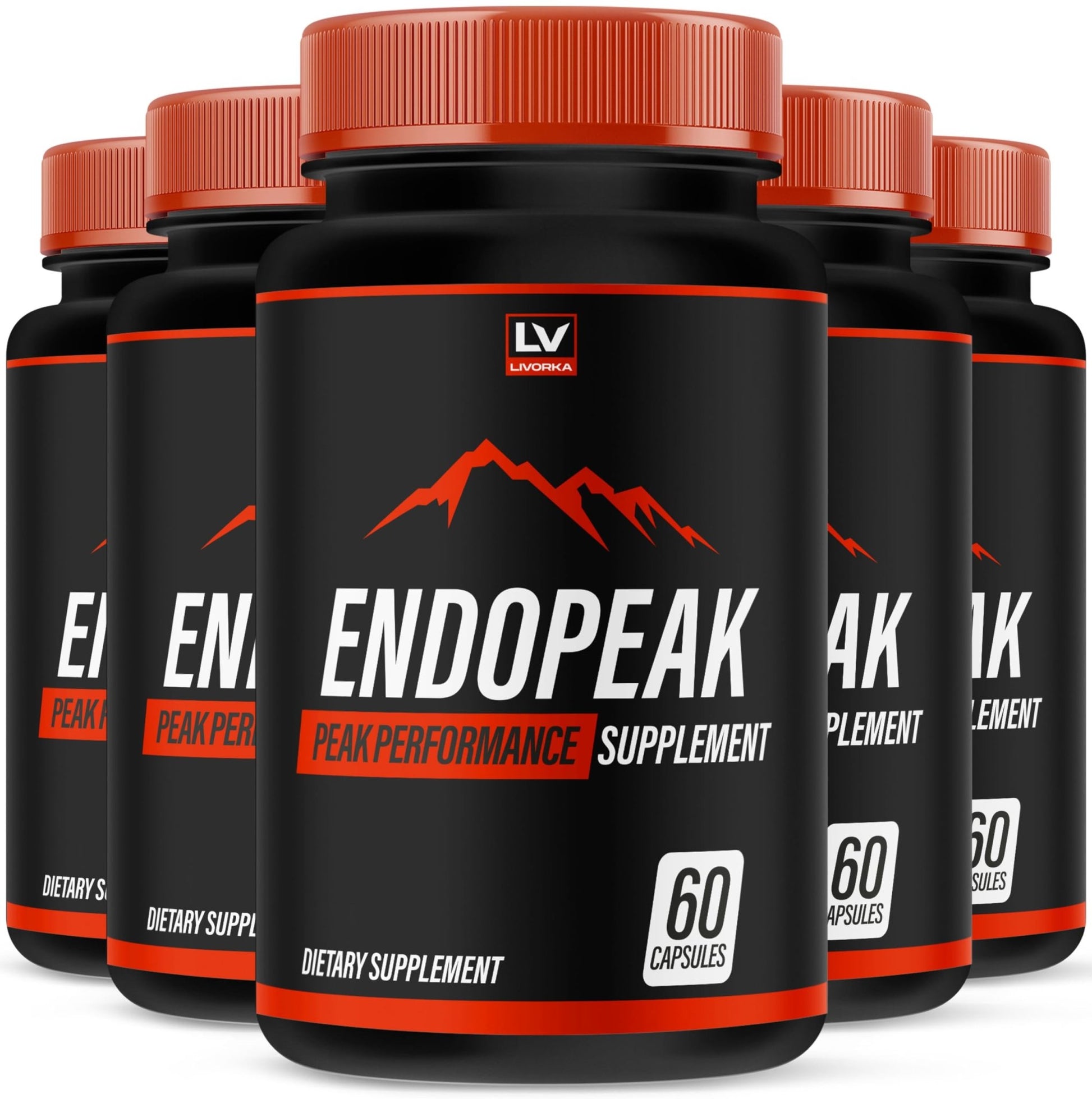 (5 Pack) Endopeak Capsules, Official Advanced Formula, 300 Capsules for 5 Months - dailyvitalstore