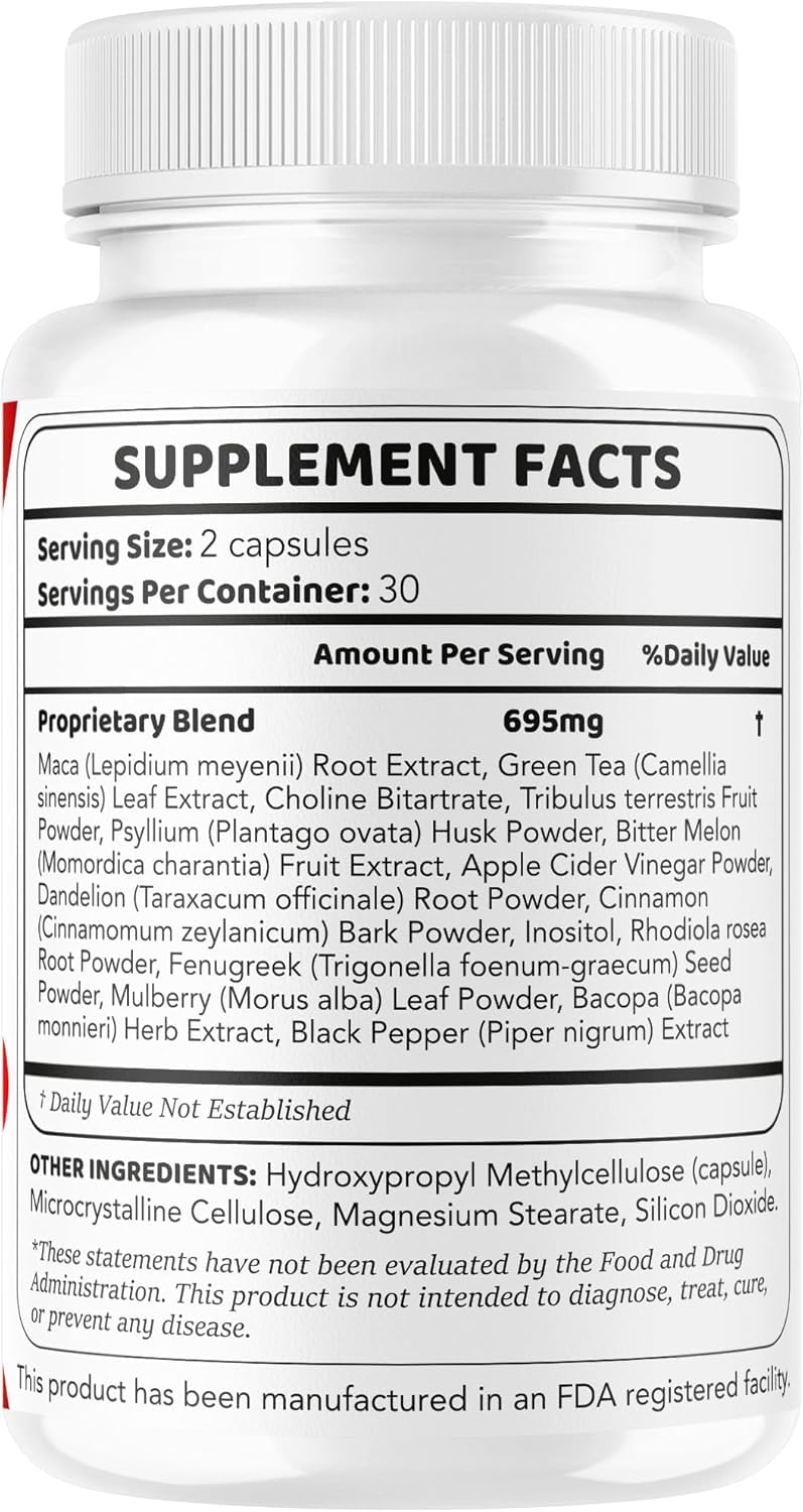 (5 Pack) GlucoDefense 7 Capsules - Official GlucoDefense Seven Blood Health Support Advanced Formula Supplement, Natural GlucoDefender 7 for Overall Health - dailyvitalstore
