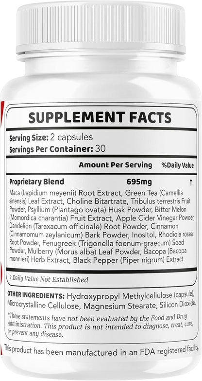 (5 Pack) GlucoDefense 7 Capsules - Official GlucoDefense Seven Blood Health Support Advanced Formula Supplement, Natural GlucoDefender 7 for Overall Health - dailyvitalstore