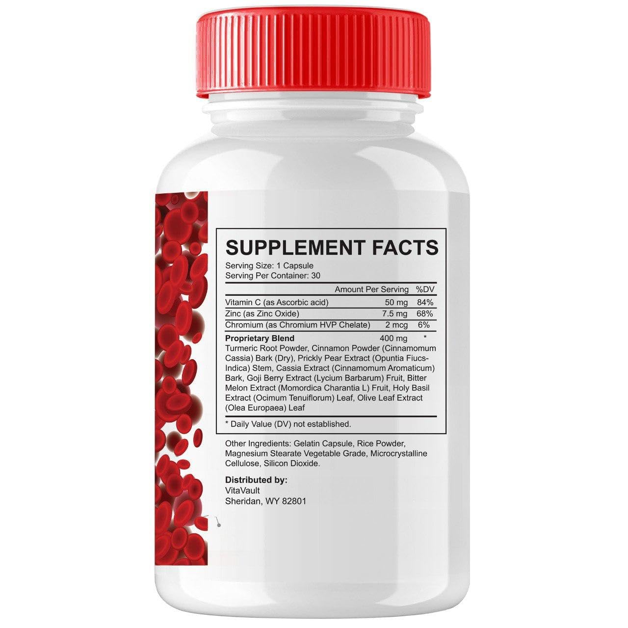 (5 Pack) Glucofort, Max Advanced Blood Support Formula Capsules - dailyvitalstore