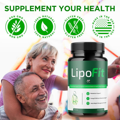 (5 Pack) Lipo Fit Capsules, Official Lipo Fit Pills with All Natural Ingredients, Advanced Overall Health & Wellness Vitamin Supplement Formula for Maximum Strength Multivitamin Support (300 Capsules) - dailyvitalstore