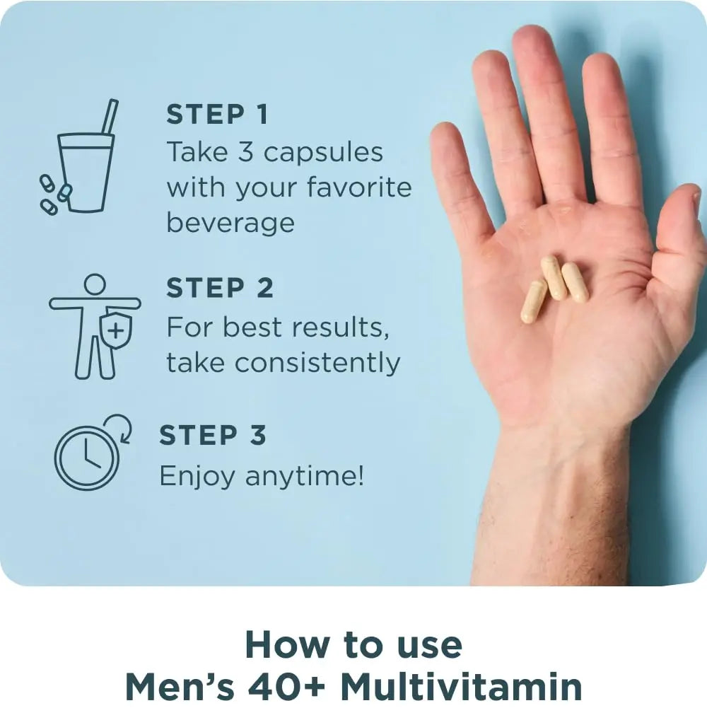 Ancient Nutrition, Multivitamin Mens 40 Plus 3 Day, 90 Count Ancient Nutrition