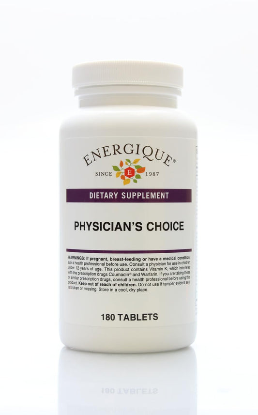 Energique Physician's Choice multivitamin Providing Optimal doses of Essential Vitamins and Minerals. EnergiqueBuy Supplements Australia