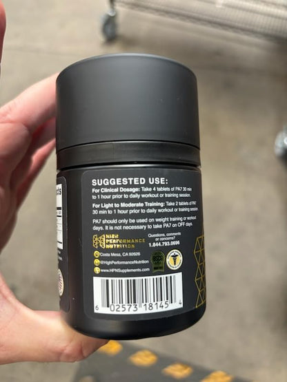 HPN PA(7) Phosphatidic Acid Muscle Builder Top Natural Muscle Builder - Boost mTOR | Build Mass and Strength from Your Workout | 10 Day Supply | Mediator phosphatidic acid with L-leucine supports protein synthesis, lean muscle and strength from training;