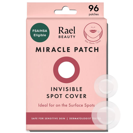 Rael Pimple Patches, Miracle Invisible Spot Cover - Hydrocolloid Acne Pimple Patch
