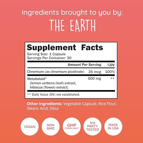 Happy Healthy Hippie Lighten Up Weightloss Supplement (Metabolaid™ + Chromium) & Be Grounded Stress Relief Supplements