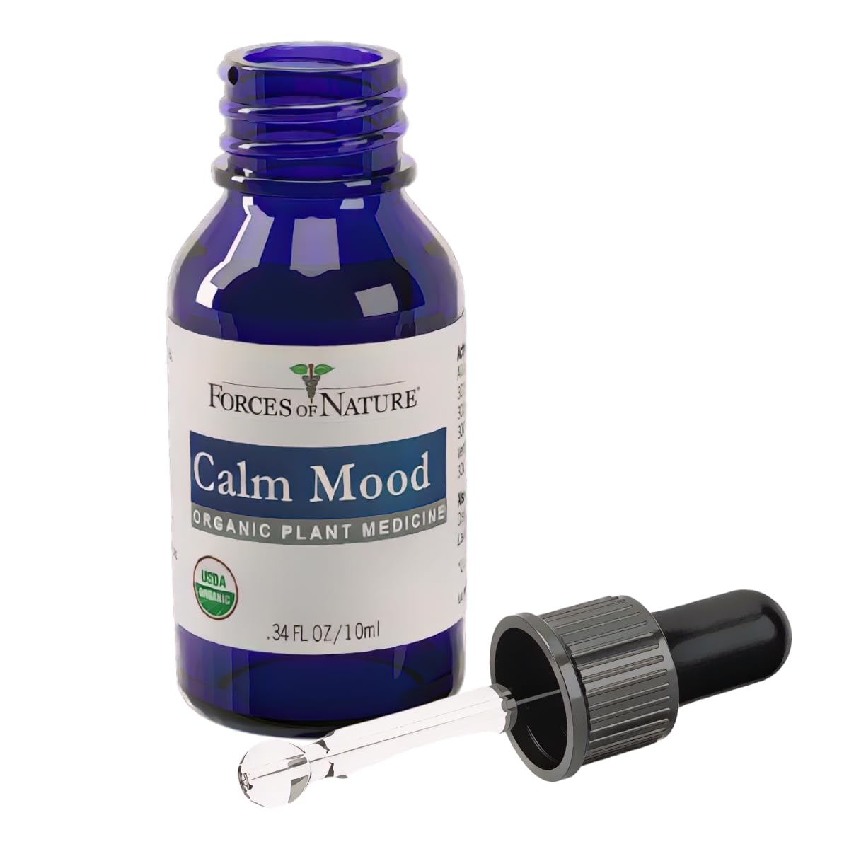 Forces of Nature Calm Mood, Organic Homeopathic Medicine, 0.34 Fl Oz, Calm Formula, Multi-Action Support from Mood Swings, Irritability, Stress & Worry