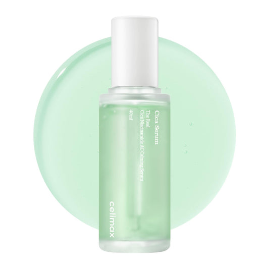 celimax The Real Cica Niacinamide AC Calming Serum 40ml | Hyaluronic Acid Redness Relief Moisturizing Soothing Restoring