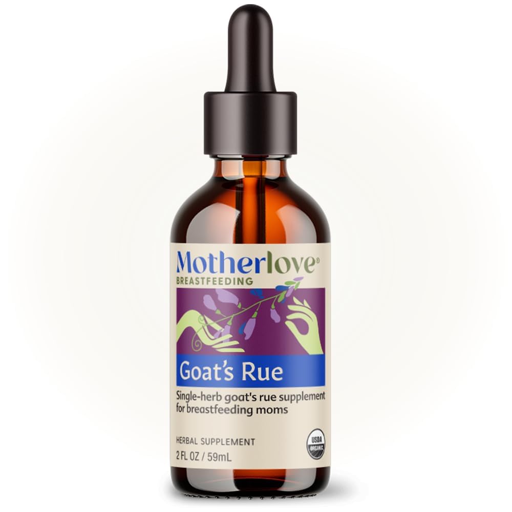 Motherlove Goat’s Rue (2 Ounce Tincture) Lactation Supplement for Breast Tissue Development & Breast Milk Supply Optimization