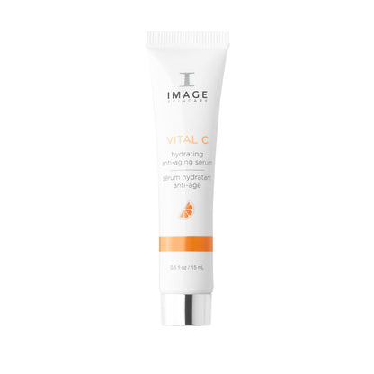 IMAGE Skincare, VITAL C Hydrating Anti-Aging Serum, with Potent Vitamin C to Brighten, Tone and Smooth Appearance of Wrinkles, Sample Size 0.5 fl oz