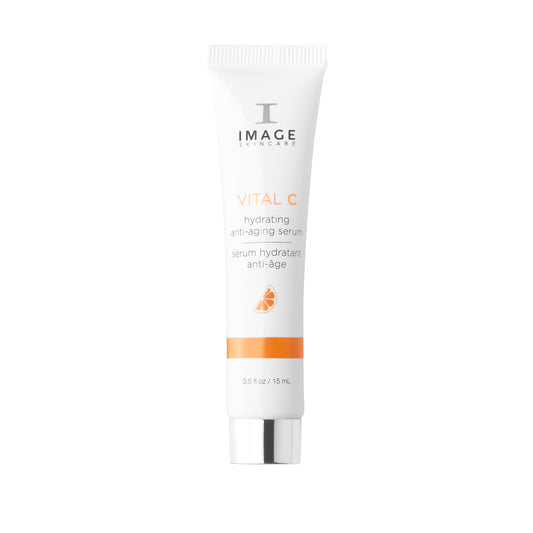IMAGE Skincare, VITAL C Hydrating Anti-Aging Serum, with Potent Vitamin C to Brighten, Tone and Smooth Appearance of Wrinkles, Sample Size 0.5 fl oz