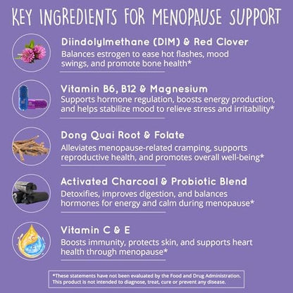 Go With The Flow Menopause Support & Vegan Collagen Builder Collagen Pills