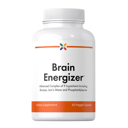 Stop Aging Now - Brain Supplement Complex - with Ginkgo Biloba, Lion's Mane, Bacopa, and DMAE - 60 Vegetarian Capsules - Advanced Blend Stop Aging NowBuy Supplements Australia
