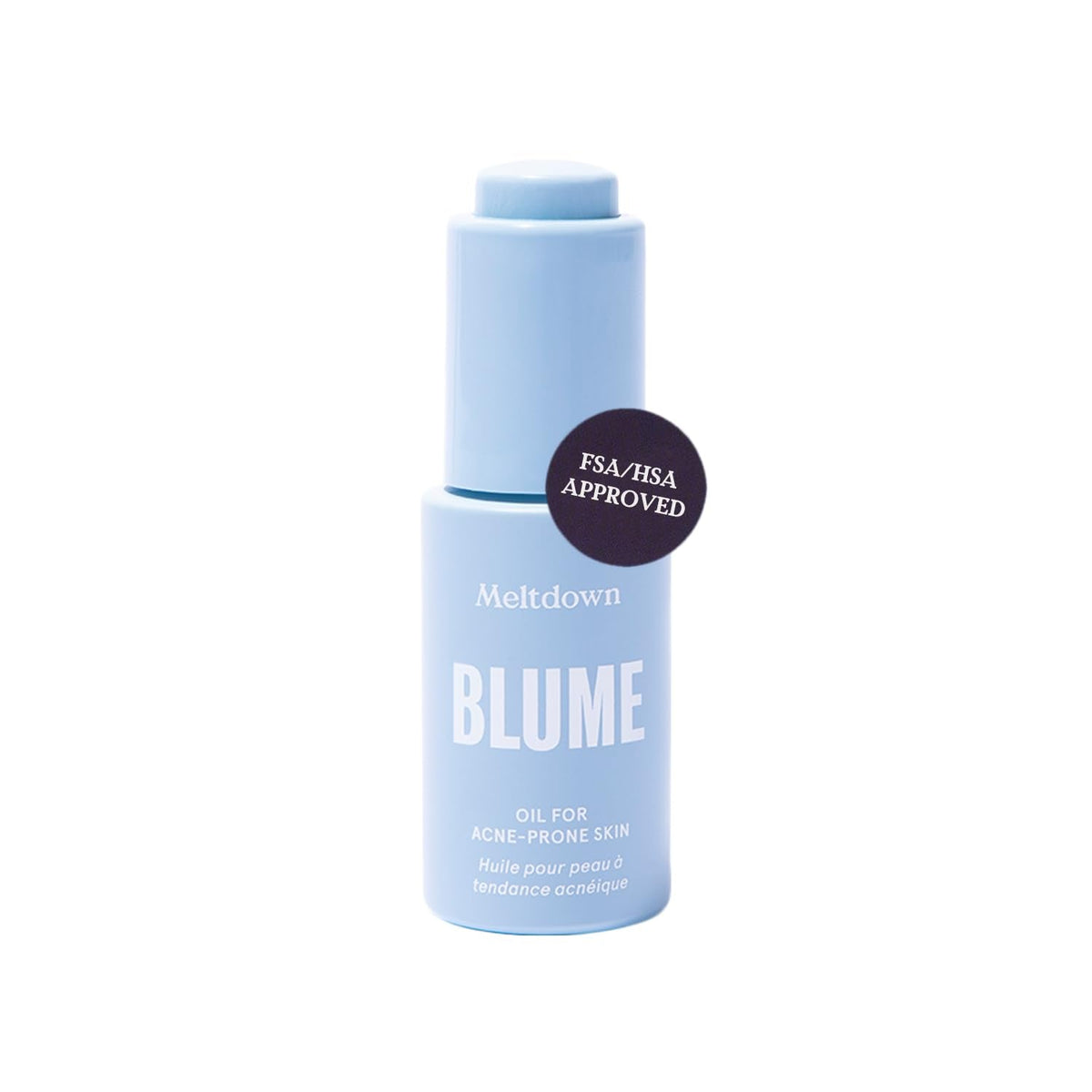 Blume Meltdown - Blue Tansy Face Oil - Acne Treatment + Pore Minimizer - Skin-Smoothing Face Serum with Black Cumin Seed & Rosehip Oil - Helps Calm Redness and Improve Texture (1 Fl oz)