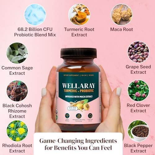 Menopause Daily Support (90 Capsules) + Lulutox Peach Herbal Tea 3-Pack (84 Servings) | Women’s Wellness Bundle for Daily Routine