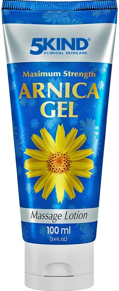 5kind Maximum Strength Arnica Bruise Gel 3.4 Fl Oz - Arnica Gel for Bruising and Swelling - Arnica Montana Gel with High Concentration Extract - Non-Greasy Formula - dailyvitalstore